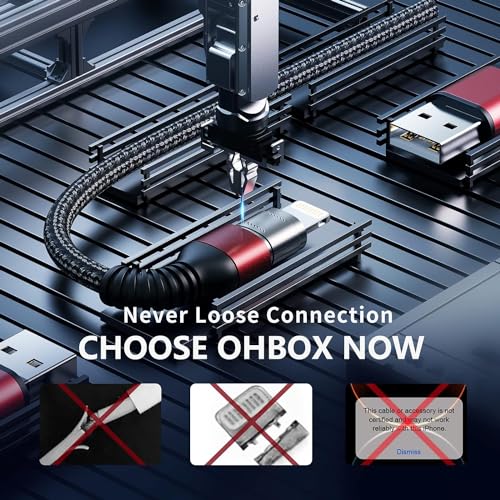 Fast Charging Nylon Braided i Phone Charger Cable – 3-Pack, 3 FT MFi Certified Lightning Cords for i Phone 14/13/12/11 Pro Max/XR/XS/X/8/7/Plus/6 S, i Pad, i Pod, and Air Pods – Enhanced Durability and Compatibility for Optimal Performance