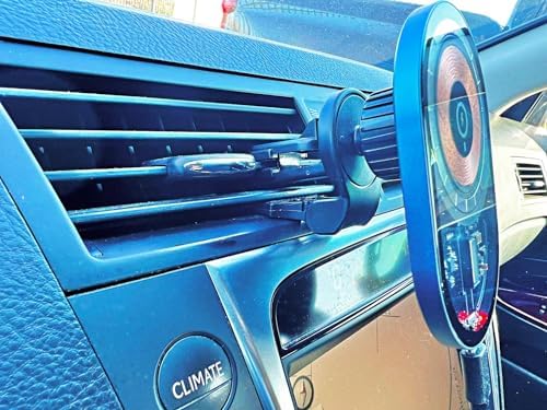 Sleek Magnetic Car Charger with Transparent Design – 15 W Fast Charging for i Phone 12-15 Pro Max – Effortless Alignment & Stylish Aesthetics for On-the-Go Power Solutions