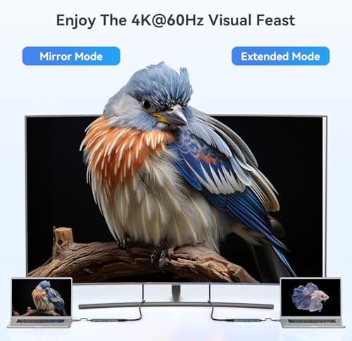 Transform Your Mac Book Pro/Air into a Powerhouse: MOKi N 7-in-1 USB C Hub HDMI Adapter with 4 K Support, Dual Card Readers, and Rapid 5 Gbps Data Transfer – Ideal for Dell XPS and Lenovo Think Pad Users!