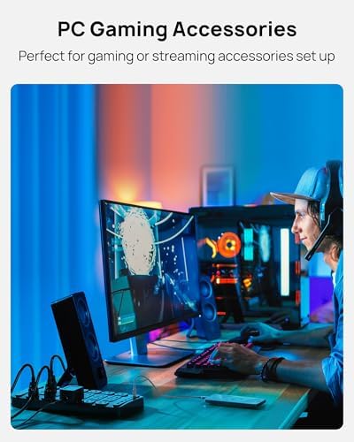TROND 360° Rotating Surge Protector Power Strip – 24 AC Outlets & 6 Fast Charging USB Ports (37 W) – 4000 Joules Protection for Ultimate Device Safety – 6 ft Heavy Duty Extension Cord for Gaming and Office Use – ETL Listed for Dependable Performance – Essential Power Solution for Dorm Rooms and More