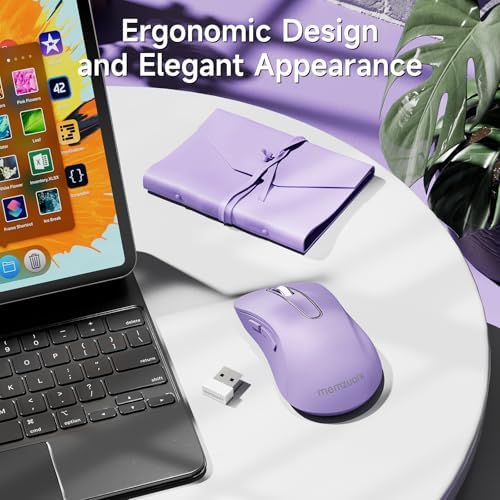 Upgrade Your Workflow with the Memzuoix 2.4 G Wireless Mouse – Ergonomic and Portable 1400 DPI USB Mouse for Laptop, PC & Desktop | 5 Customizable Buttons for Ultimate Control | Ideal for Professionals and Casual Users Alike