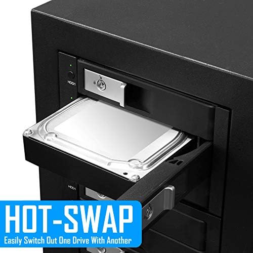 Kingwin Universal Hot Swap Mobile Rack for 2.5” & 3.5” SSD/HDD – Effortless Internal Tray-Less SATA Hard Drive Backplane Enclosure with 6 Gbps Support for SATA I/II/III & SAS I/II – Ultimate Flexibility and Enhanced Data Transfer Speed for Efficient Storage Management