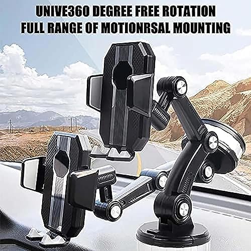 Ultimate Stability 360° Rotatable Car Phone Holder – Super Adsorption Dashboard Mount for All Smartphones – Effortless Tool-Free Installation, Sleek Aesthetic, and Enhanced Safety Features – Transform Your Driving Experience Instantly!