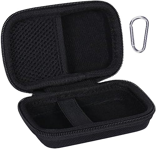 Khanka Compact Hard Shell Travel Case for Anker Mag Go 10000 m Ah Power Bank – Lightweight & Shockproof Protection for Apple Watch Charging – Ideal for Outdoor Adventures with Carabiner Clip – Dust & Water Resistant Storage Solution – Secure Design with Internal Buckle & Mesh Pocket for Accessories – Case Only, No Battery Included