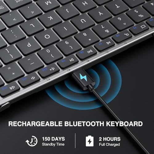 Portable Full-Size Proto Arc Bluetooth Keyboard XK01 – Foldable Wireless Keyboard with Numeric Keypad for i Pad, Tablets, Smartphones, and Laptops – Rechargeable Multi-Device Solution for Windows, i OS & Android – Ultimate Travel Companion for On-the-Go Professionals