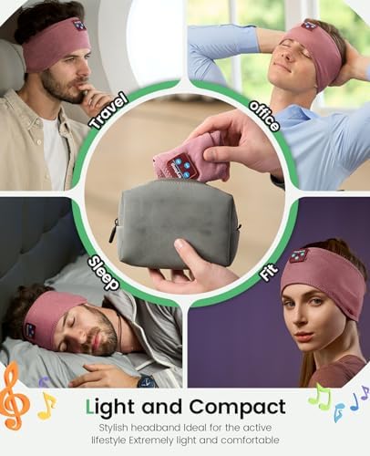 Perytong Wireless Bluetooth Sports Headband Headphones – Ultimate Comfort & Crystal-Clear Sound for Sleep, Yoga & Jogging – Perfect for Insomnia Relief, Meditation, and Easy Device Pairing