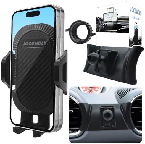 Porsche 718 Boxster & Cayman 2017-2024 Car Phone Mount – Thick Case Friendly Mobile Holder for Hands-Free Navigation & Calls | Adjustable Air Vent Design | Universal Smartphone Cradle for Optimal Driving Convenience | Durable Auto Accessory Enhancing Road Safety and Style