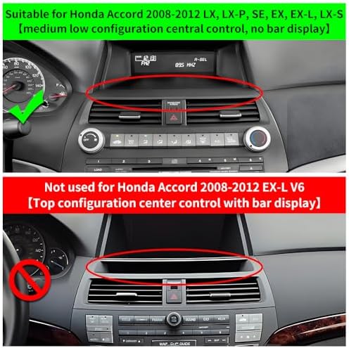 Premium Car Phone Holder for Honda Accord 2008-2012 EX-L V6 – Enhanced 360-Degree Rotation Dashboard Mount with Bar Display for Optimal Navigation and Hands-Free Convenience – Stylish Automotive Accessory for Seamless Integration and Easy Installation