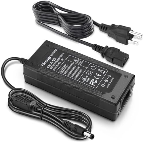 High-Efficiency 12 V 8 A AC to DC Power Adapter – 96 W Switching Supply for LED Strip Lights – 6.7 ft Power Cord – Universal Compatibility with 5.5 mm x 2.5 mm & 2.1 mm Connectors – Robust, Long-Lasting Power Solution for Home and Professional Use – Enhanced Performance & Economical Design