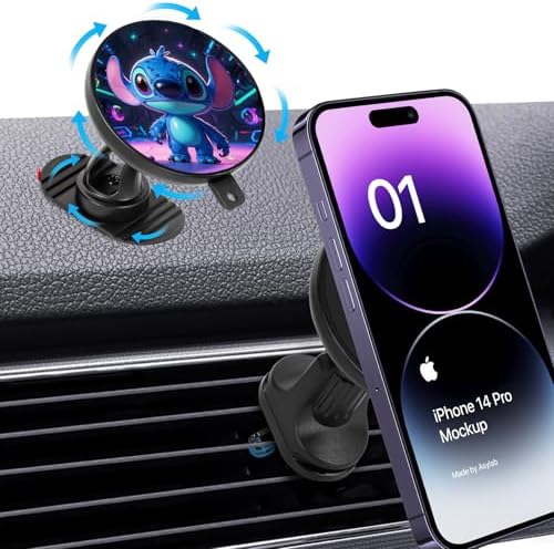 Elevate Your Driving Experience with the 15 W Mag Safe Magnetic Car Wireless Charger – 360-Degree Rotating Phone Holder for i Phone 14, 15 & 16 Pro – Effortless Installation on Dashboard or Vent for Ultimate Convenience and Fast Charging