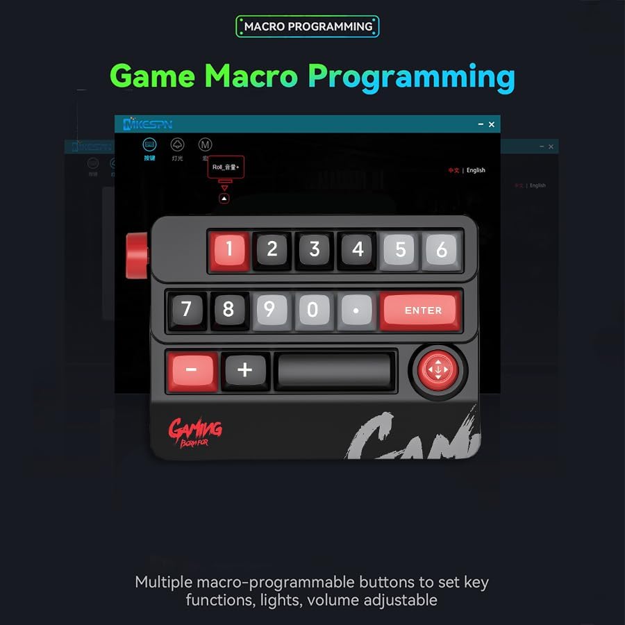 Transform Your Productivity and Gaming with the Black Wired Mechanical Numeric Keypad – Fully Hot-Swappable Keys, Customizable RGB Backlight, and Programmable Macro Functions for Seamless Office and Gaming Experience with Joystick Control