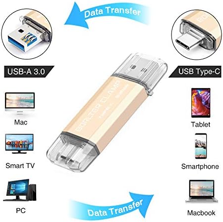 High-Speed 512 GB Dual Port USB 3.0 Type C Flash Drive – Versatile OTG Memory Stick for Android Smartphones & PCs, Compatible with Samsung Galaxy S10/S9/S8/Note 9, LG, Google Pixel – Compact & Stylish Red Design for Effortless File Transfers
