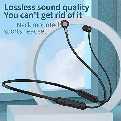 Premium Bluetooth 5.0 Sport Earbuds with IPX5 Waterproof Technology – Ergonomic Neckband Headphones for Enhanced Workout Performance – Superior Sound Quality, Long Battery Life, and Comfortable Fit for Running and Intense Exercise Sessions