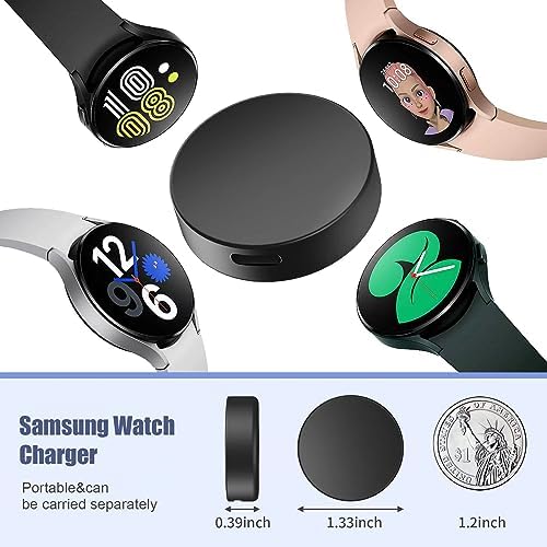 Galaxy Watch 25 W Fast Charger: Premium Split Design Charging Cable for Galaxy Watch 76/6 Classic/5 Pro/5/4/4 Classic, Galaxy S24/S23 Ultra/S22/Note/Z Flip 6 – 5 ft Durable Type-C Charging Solution for Ultimate Portability and Speed