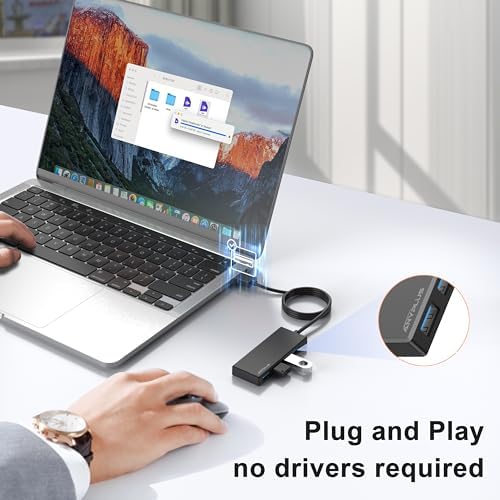 Unlock Seamless Device Connectivity with Our Compact 2 ft USB 3.0 Hub & Multiport Splitter – High-Speed Adapter for Laptops, PCs, i Macs & More – Effortlessly Connect Multiple Devices for Enhanced Productivity on the Go!