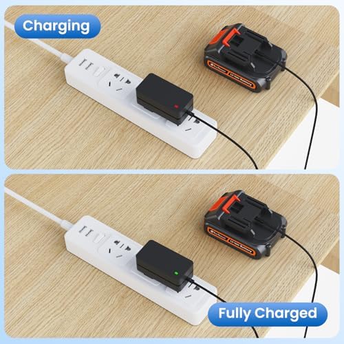 Maximize Your Gardening Efficiency with the 21 V Lithium Battery Charger for Doc Smart Electric Chainsaws and Hedge Trimmers – Rapid 1 A Power Supply for Seamless Tool Performance and Versatile Outdoor Projects