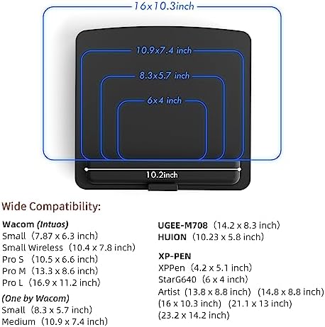 Ultimate Adjustable Extra Large Tablet Stand for Enhanced Digital Artistry – Foldable and Ergonomic Holder Compatible with i Pad, Fire HD, Galaxy Tab, Surface Pro, and More (7-23.8 inches) – Perfect Stability and Portability for Creators and Professionals