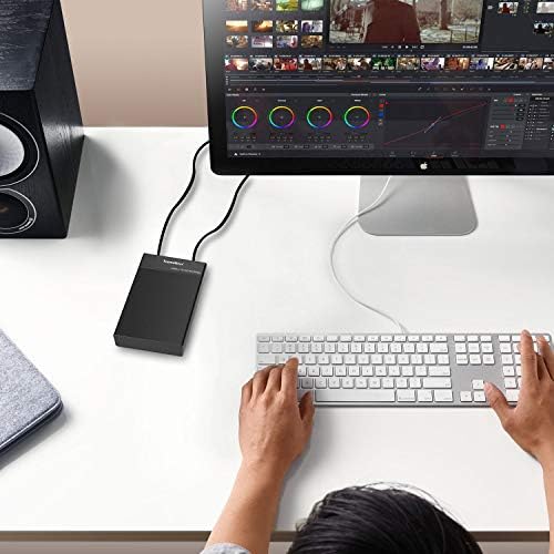 Advanced USB 3.0 External Hard Drive Enclosure for 2.5″ & 3.5″ SATA HDD/SSD – 20 TB Capacity, Tool-Free Docking Station with UASP Support and Energy-Saving Sleep Mode, Ideal for Seamless Data Management and Enhanced Storage Solutions for Professionals and Tech Enthusiasts