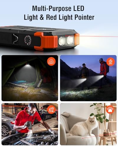 High-Capacity 42800 m Ah Solar Power Bank – Ultimate Outdoor Portable Charger with Wireless Fast Charging & Dual LED Flashlights for i Phone, Samsung, and More – Eco-Friendly Energy Solution Designed for Adventure Seekers