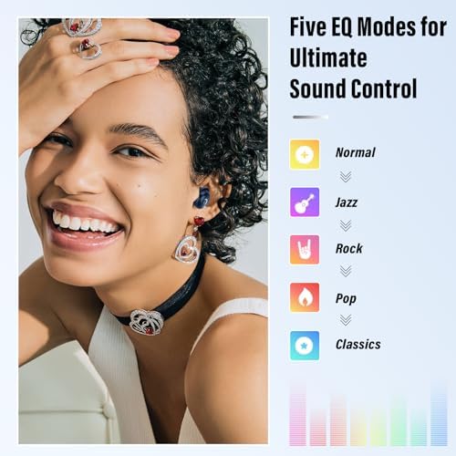 Revolutionary Bluetooth 5.4 Sleep Earbuds – Ergonomic Mini Headphones for Side Sleepers with 48 Hours Playtime, IPX7 Waterproof Design, Smart Touch Control, and 5 Custom EQ Modes – Stylish Blue Earbuds for Crystal-Clear Calls and Effortless Connectivity