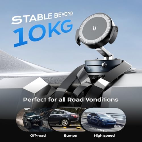 Revolutionary 360° Magnetic Car Phone Holder – Versatile Suction Mount for All Mag Safe Devices – Ultimate Convenience for Drivers, Fitness Enthusiasts, and Beauty Applications – Experience Superior Stability with Innovative Vacuum Technology – Compact and Foldable Design for Easy Portability – Seamlessly Navigate Hands-Free While Ensuring Maximum Safety and Comfort on the Road
