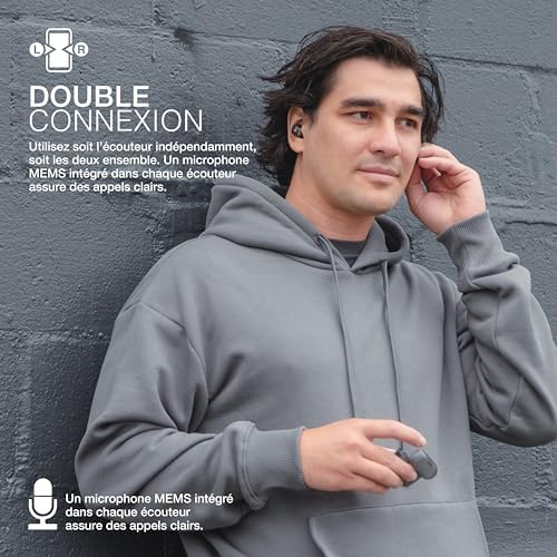 JLab Go Air Pop True Wireless Earbuds – 32 Hours Playtime, Dual Connect Bluetooth Earphones with EQ3 Sound, Lightweight In-Ear Headphones for Ultimate Comfort and Crystal-Clear Calls, USB Charging Case Included, Perfect for Active Lifestyles and Everyday Use