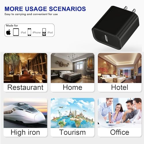 Ultimate 3-Pack USB-C Fast Charger for i Phone 16/15 – 20 W Power Delivery Quick Charge Adapter for i Pad Pro, Air Pods & More – Compact, Reliable & Safe Charging Solution for Home, Office, and Travel