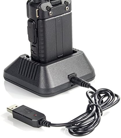 BT1013 Premium USB Charging Cable for BL-5 L & Bao Feng Batteries – Fast Power Transformer with Dual 2.5 mm Barrel Plug Adapters for Ultimate Compatibility and Rapid Charging Efficiency