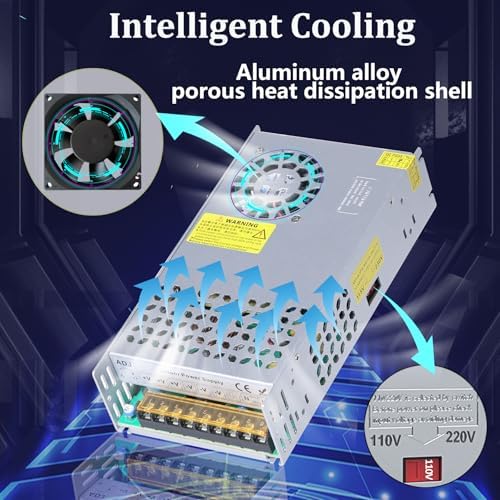 High-Performance 600 W 36 V DC Power Supply Converter – Versatile 110 V AC to 36 V Switching Transformer for Winches, Car Jacks, CCTV Systems & More – Exceptional Reliability with Advanced Safety Features and Compact Design for High-Demand Applications