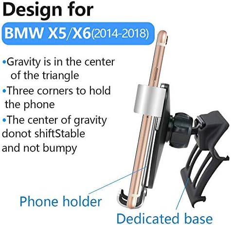 LUNQIN BMW X5, X6, X7 Car Phone Holder (2023-2026) – Premium Mobile Cradle for Secure Hands-Free Navigation and Quick Charging – Enhance In-Car Connectivity with Sleek, Durable Design and Effortless Installation