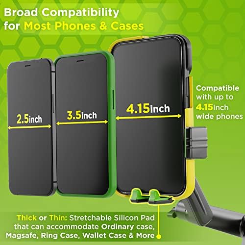 Heavy-Duty Truck Phone Mount with Super Suction Cup – Ultimate Mobile Device Holder for i Phone & Samsung, 16.9-Inch Long Arm for Maximum Stability & Flexibility, Ideal for Big Rig Drivers, Enhances Road Safety and Hands-Free Navigation
