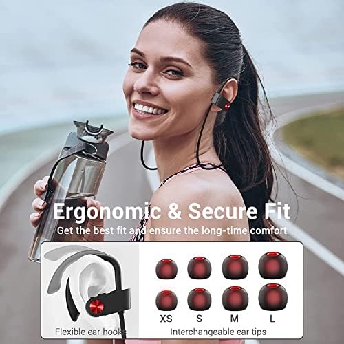 Ultimate Bluetooth 5.3 Waterproof Sports Earbuds – IPX7 Rated, 16-Hour Playtime, Noise Cancelling Mic, and Powerful Hi-Fi Bass for Active Lifestyles – Ideal for Gym and Running Enthusiasts