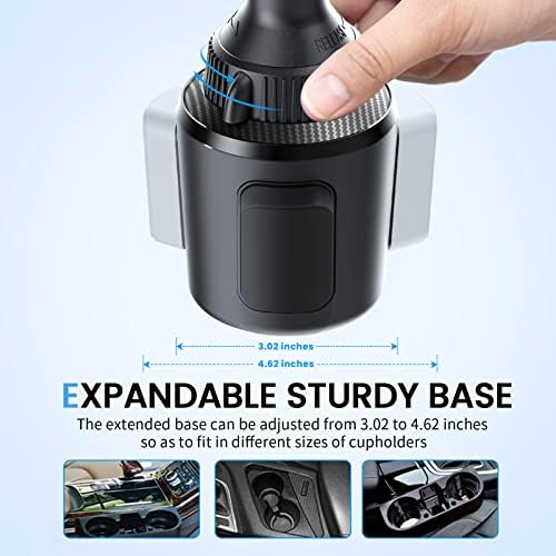 Revolutionary APPS2 Car Cup Phone Holder with 15 W Qi Wireless Charger and QC 3.0 Adapter – Ideal for i Phone 11-16 Series & Universal Devices – Secure Design for Hassle-Free Driving & Fast Charging Convenience