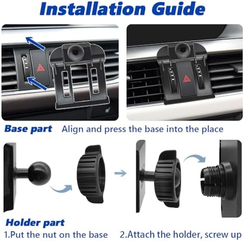 Mazda 6 2016-2017 Car Phone Mount – Thick Case Compatible Mobile Holder for Seamless Navigation and Hands-Free Use, Enhanced Air Vent Design for All Phone Sizes, Durable and Secure Cradle for Safe Driving