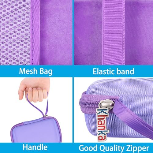 Khanka Durable Hard Case for Anker 3-in-1 USB C Power Bank, 10,000 m Ah Charger Block – Stylish Purple Protection for Portable Charging On-the-Go, Lightweight and Shockproof Accessory for Maximum Durability and Enhanced Safety