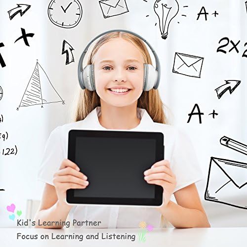 Vibrant Purple Bluetooth Headphones for Kids – Ultimate 60-Hour Playtime, Safe Volume Limiting, Foldable Over-Ear Design, Microphone & AUX Input – Perfect Wireless Headset for School, Home, and Travel Fun
