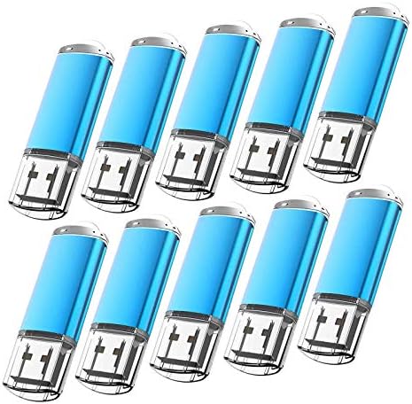 KOOTION 10-Pack 8 GB USB Flash Drives – High-Speed, Portable Memory Sticks with Keychain Design for Effortless Data Transfer and Storage Solutions – Compatible with PCs, Laptops, and Consoles