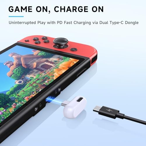 High-Performance Wireless Gaming Earbuds with Ultra-Low Latency & Advanced Noise Cancellation – 36-Hour Battery Life, Dual 2.4 GHz & Bluetooth Connectivity, LED Battery Indicator – Multi-Platform Support for PS5, Meta Quest, PC & More for Ultimate Gaming Experience