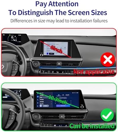 Car Phone Holder for 2023-2025 Toyota Prius, 360° Rotation, 12.3 inch Screen Fixed Clip, Auto Accessories Navigation Bracket, Interior Decoration Mobile Phone Mount – Enhanced Compatibility and Speed