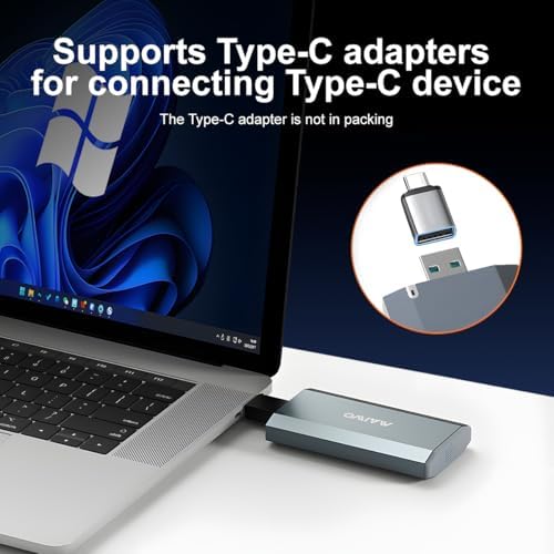 Maximize Your Storage with MAIWO USB 3.0 m SATA SSD Enclosure – Fast 5 Gbps Data Transfer, No-Cable Design, UASP & Trim Support, Lightweight Aluminium Case for 2 TB Capacity – Ideal Portable Solution for Enhanced Performance and Durability