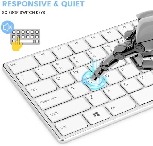 K01 R 2.4 G Wireless Keyboard – Ultra-Slim Compact Design with Numeric Keypad for Effortless Typing on Windows PCs & Laptops, Long-Lasting Battery Life, Whisper-Quiet Keys for Enhanced Productivity, Perfect for Home & Office Use