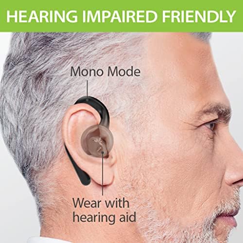 Avantree TWS116 Open-Ear Wireless Headphones: Unmatched Comfort with Surroundings Awareness, Mono/Stereo Flexibility, and Secure Earhooks for an Active Lifestyle – Perfect for Commuting and Workouts