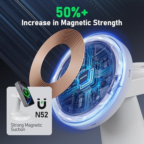 Sleek Pink 3-in-1 Wireless Charging Station for Apple Devices – 15 W Mag Safe Fast Charger Stand for i Phone 16/15/14/13/12, Air Pods & i Watch – Magnetic Alignment for Effortless Power-Up & Clutter-Free Workspace