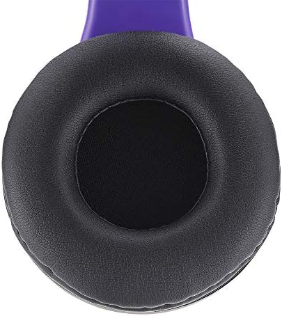 Experience the Ultimate in Comfort and Sound with Power Locus Stylish Purple & White Wireless Over-Ear Headphones – Hi-Fi Stereo Quality, Foldable Design for Travel, 12-Hour Battery Life, and Built-In Microphone for Hands-Free Calls – Perfectly Compatible with i Phone, Samsung, and LG Devices