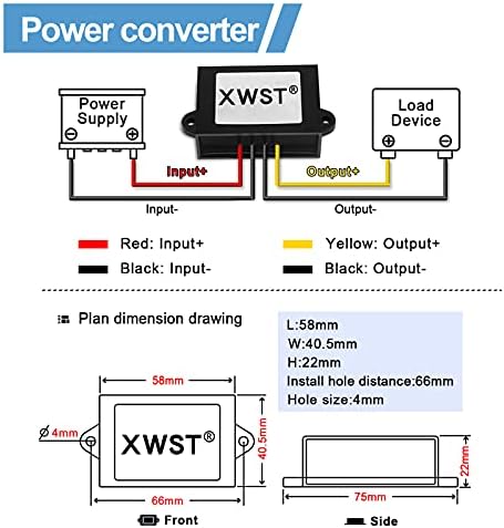 Versatile Waterproof DC/DC Buck Converter: 36 V/48 V to 5 V Step Down Module – 6 A, 30 W Power Supply for Automotive, Marine & Solar Applications – Enhanced Efficiency & Safety Features for Reliable Power Delivery