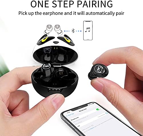 Adorable Panda-Themed Kids Wireless Earbuds – Bluetooth 5.0 with 36 Hours Playtime & IPX6 Waterproof for Active Lifestyles – 3 D Stereo Sound & Built-in Mic for Hands-Free Calling – Perfect for Children and Adults