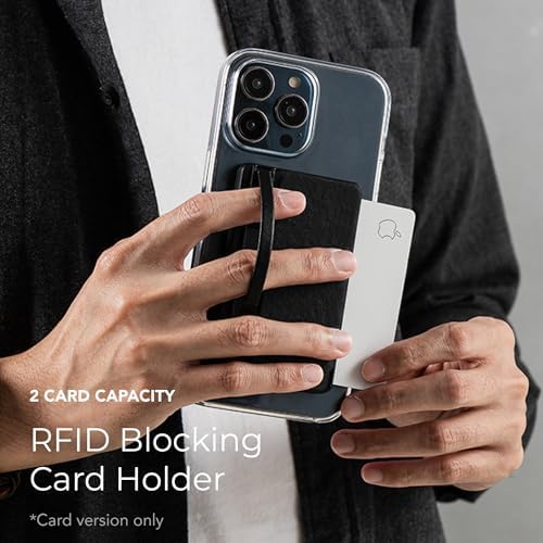Mag Sleek Grip-X Magnetic Wallet with Advanced Anti-RFID Security | Ultra-Slim Card Holder & Versatile Phone Grip Stand for Mag Safe-Compatible i Phone 16 Pro Max, 15, 14, 13 | Stylish and Functional Mobile Accessory for Effortless On-the-Go Organization