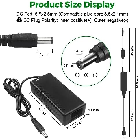 High-Efficiency 12 V 8 A Power Supply Adapter by Le Tao Xing – Versatile AC to DC Converter for LED Strip Lighting & CCTV Systems – Reliable 96 W Transformer with Universal Compatibility for 5050 & 3528 LED Applications – Safe and Durable Power Source for Enhanced Performance