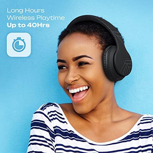 Discover the Ultimate Wireless Over-Ear Bluetooth Headphones with 50-Hour Playtime – Immerse Yourself in Hi-Fi Sound and Rich Deep Bass, Perfect for On-the-Go Music Lovers, Lightweight and Foldable for Easy Travel, Seamless Compatibility with Smartphones and PCs