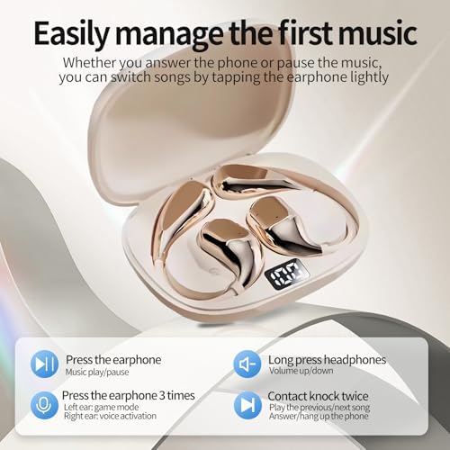 Experience Next-Level Sound with Waterproof Bluetooth 5.4 Earbuds – IPX7 Rating, Superior Active Noise Cancellation, Touch Control Features, and Unmatched 48-Hour Battery Life – Perfect for i OS and Android Users with Convenient Wireless Charging Case for On-the-Go Lifestyle